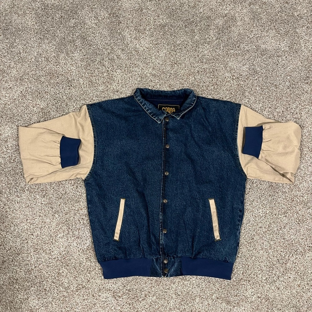 Varsity denim jacket